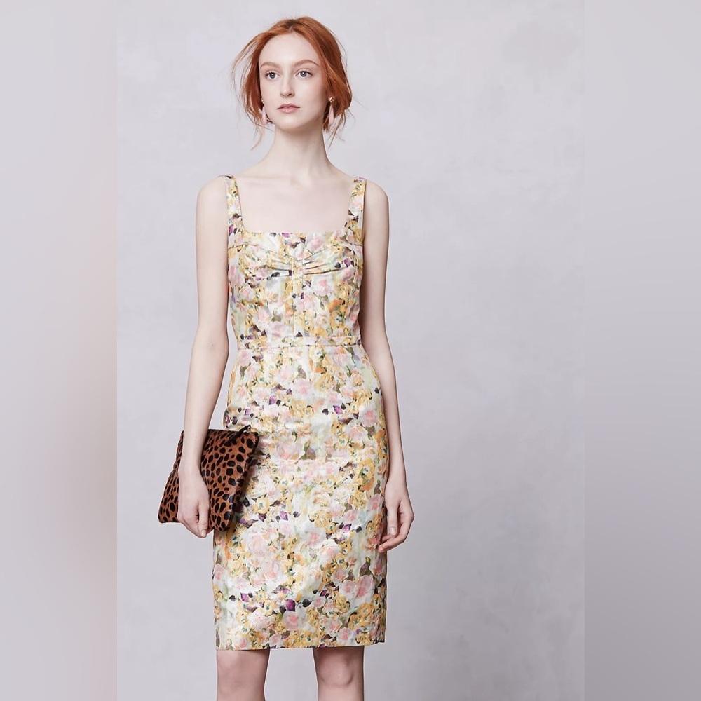 Anthropologie x Leifsdottir Aurelian Brocade Dress